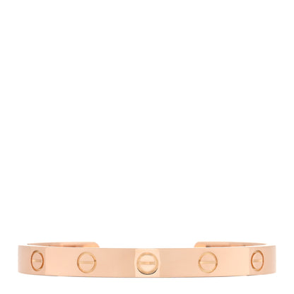 Cartier 18K Pink Gold LOVE Cuff Bracelet 16 1 of 4