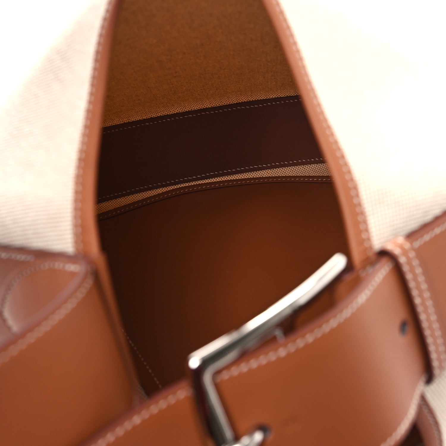 Hermes Canvas Swift Arcon Beige Gold 5 of 10