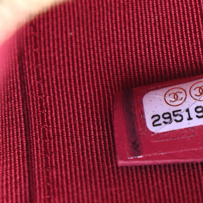 Chanel Shiny Goatskin Quilted Small Chanel 19 Pouch Black 7 of 8