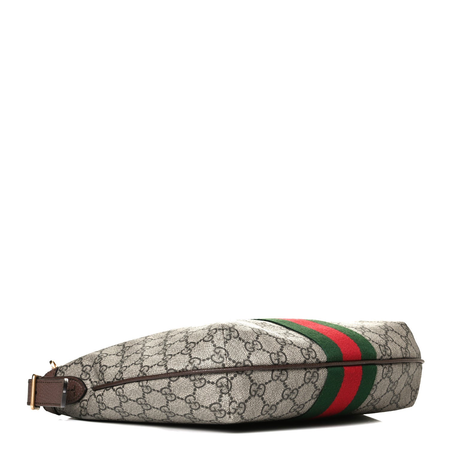 Gucci GG Supreme Monogram Web Small Ophidia Half Moon Hobo Brown 4 of 10
