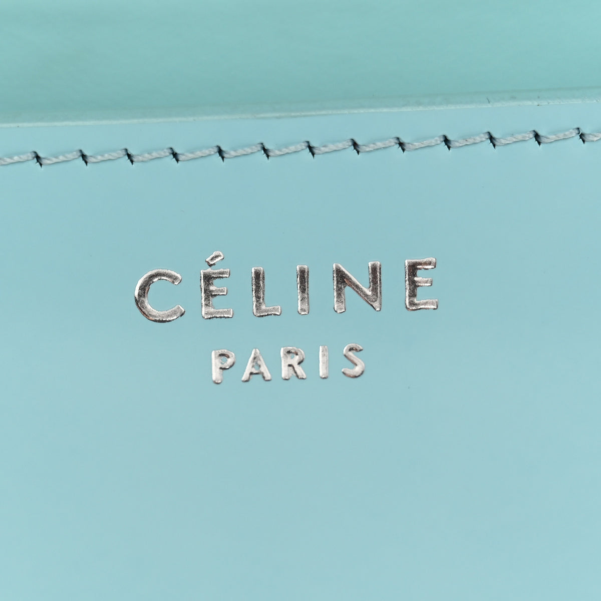 Celine Spazzolato Calfskin Medium Classic Box Flap Bag Porcelain 7 of 12