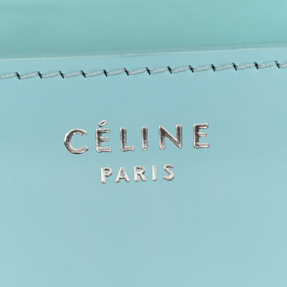 Celine Spazzolato Calfskin Medium Classic Box Flap Bag Porcelain 7 of 12
