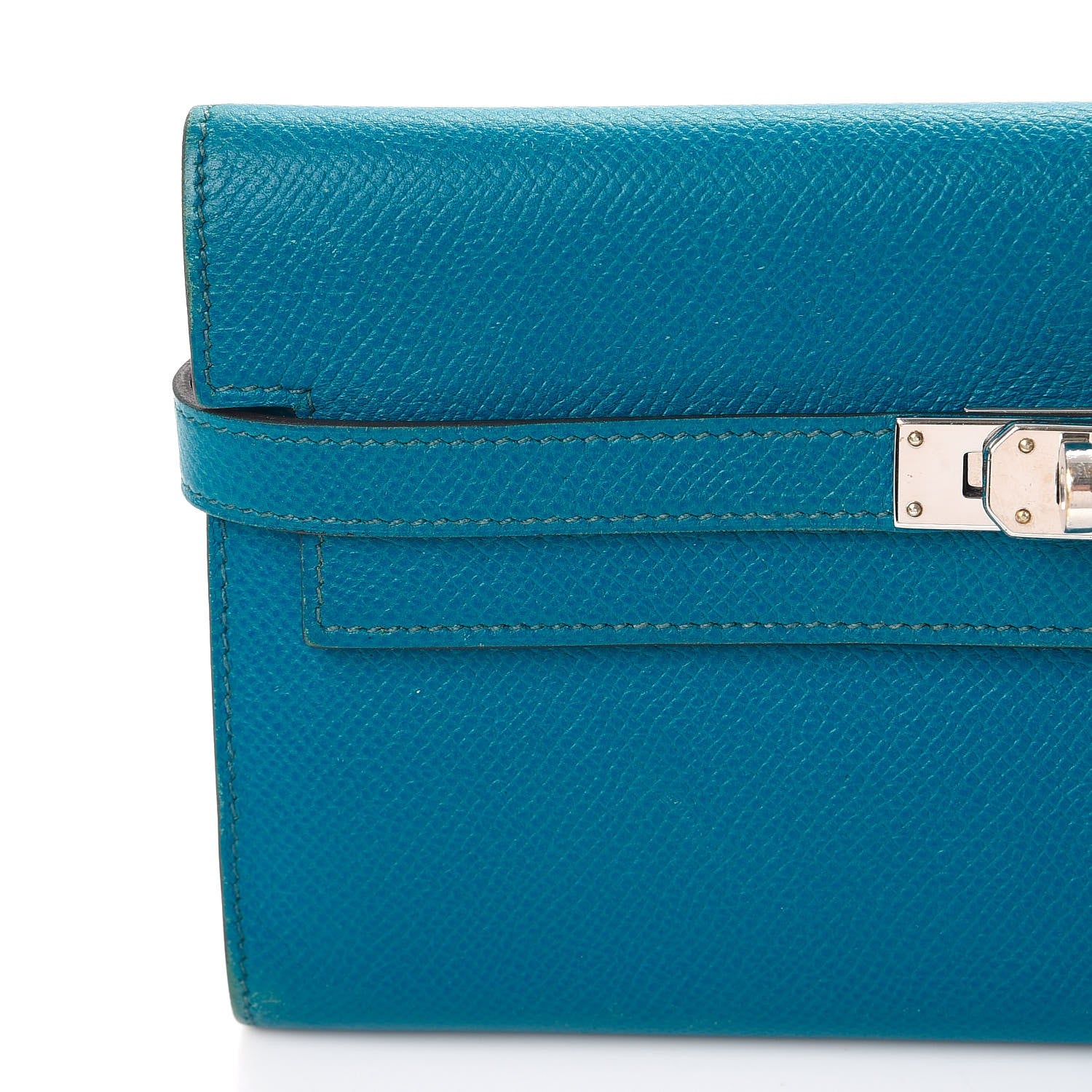 Hermes Epsom Kelly Longue Wallet Bleu Izmir 11 of 16