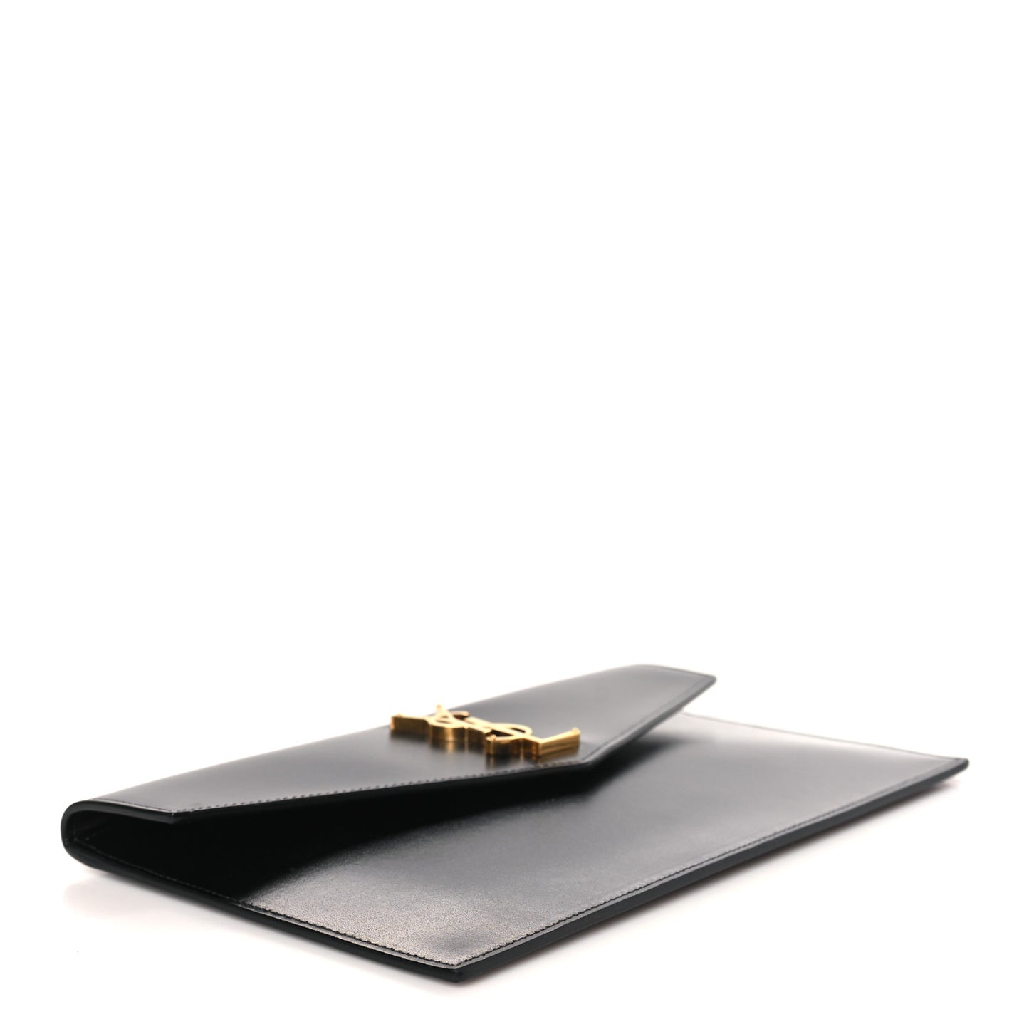 Smooth Shiny Calfskin Monogram Uptown Pouch Black