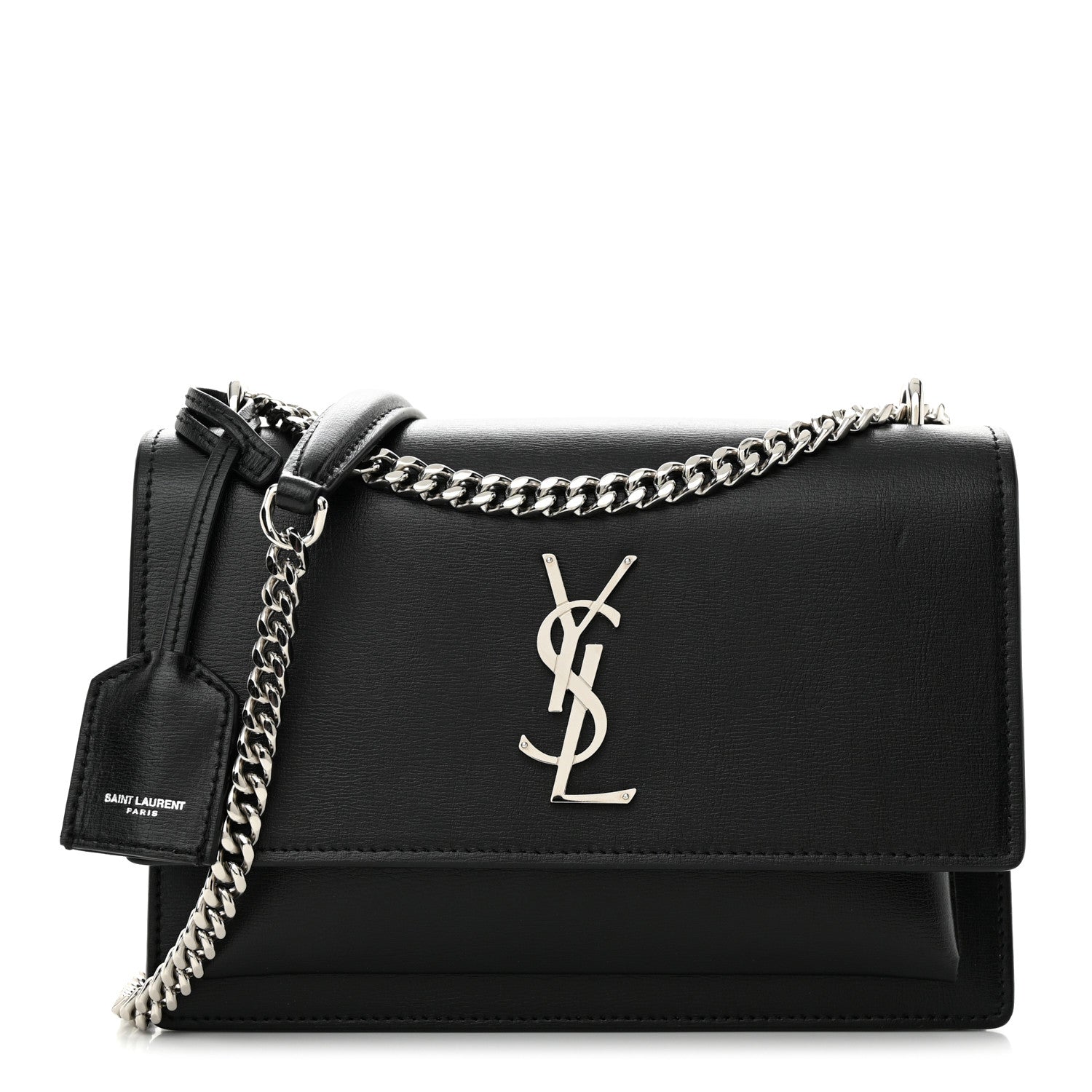 Saint Laurent Calfskin Medium Monogram Sunset Black 1 of 12