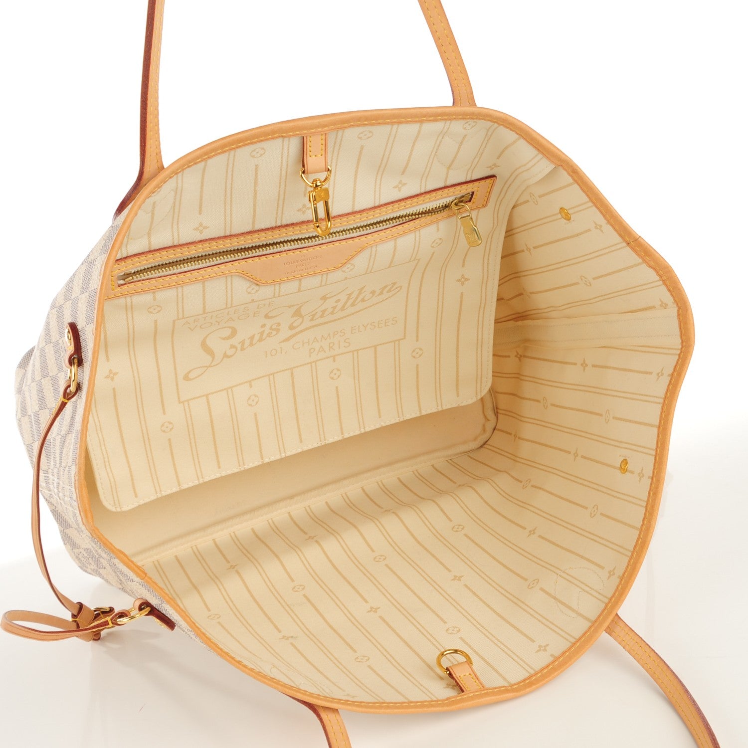 Louis Vuitton Damier Azur Neverfull MM 5 of 7