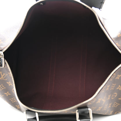 Louis Vuitton Monogram Macassar Keepall Bandouliere 45 5 of 12
