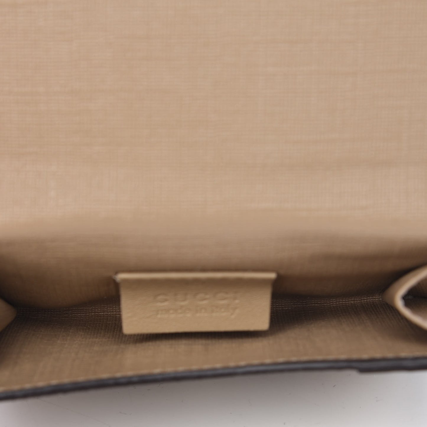 GG Supreme Monogram Nice French Flap Wallet Beige