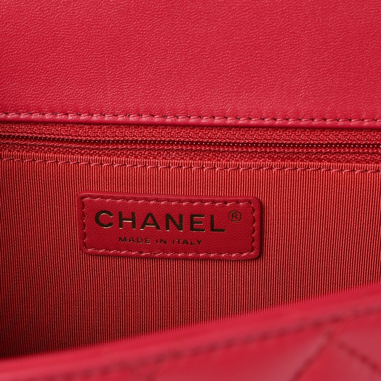 Lambskin Quilted Jumbo Mademoiselle Chic Flap Red