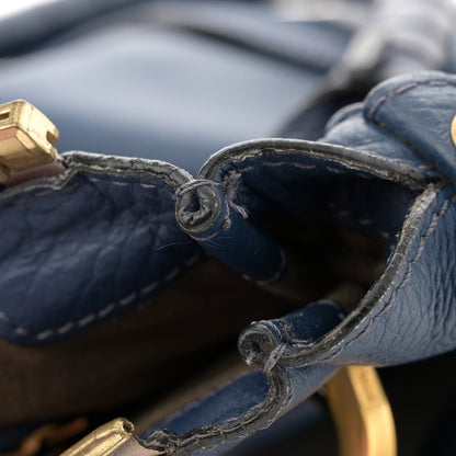 Chloe Calfskin Medium Marcie Satchel Royal Navy 12 of 19