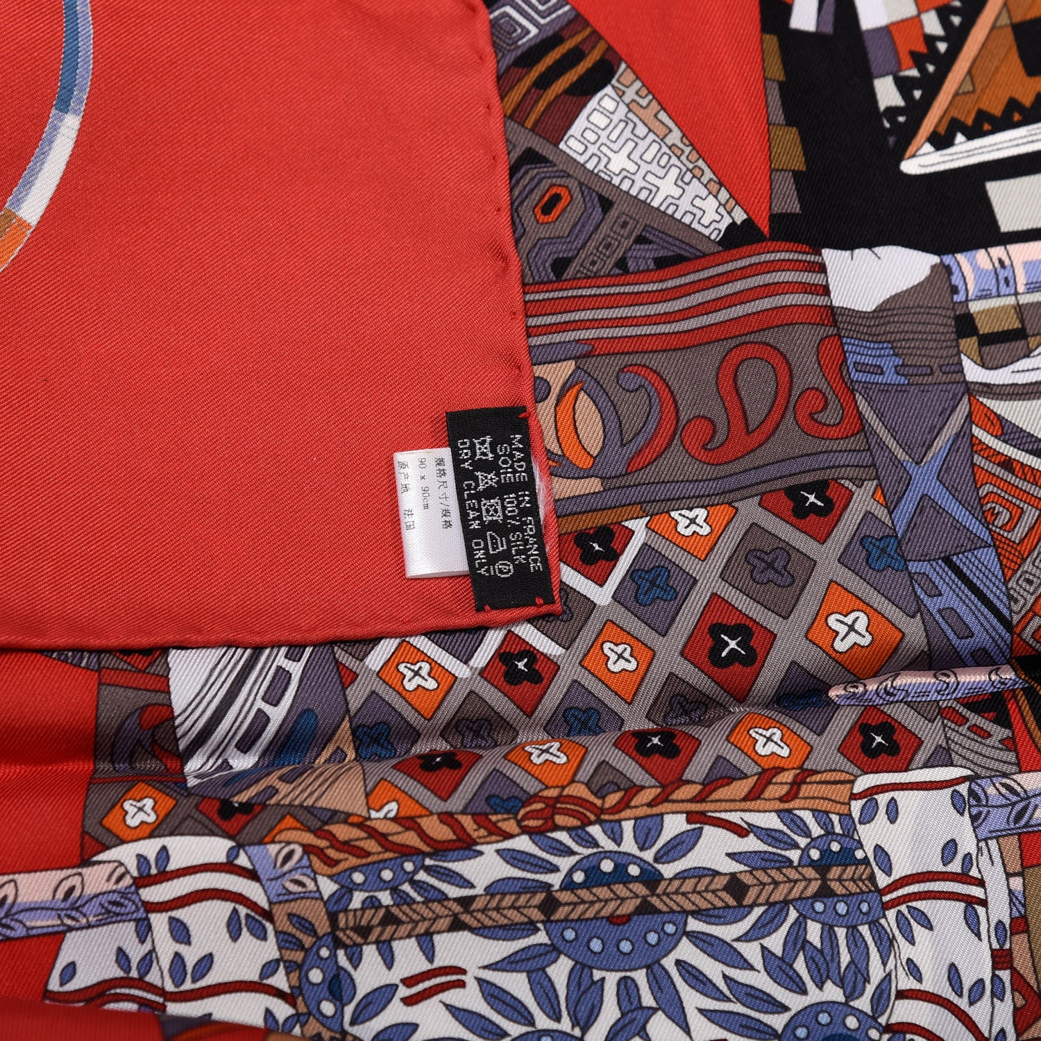 Hermes Silk Voyage En Etoffes Scarf 90 2 of 5