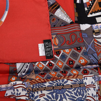 Hermes Silk Voyage En Etoffes Scarf 90 2 of 5