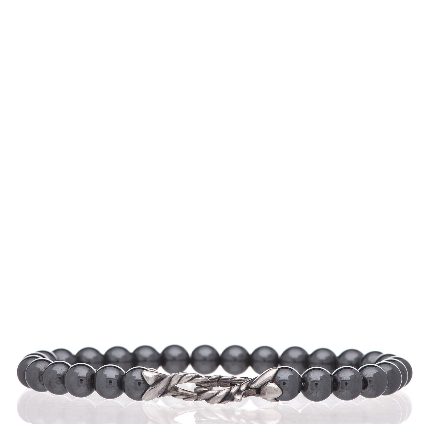 Sterling Silver Hematite 6mm Spiritual Beads Bracelet