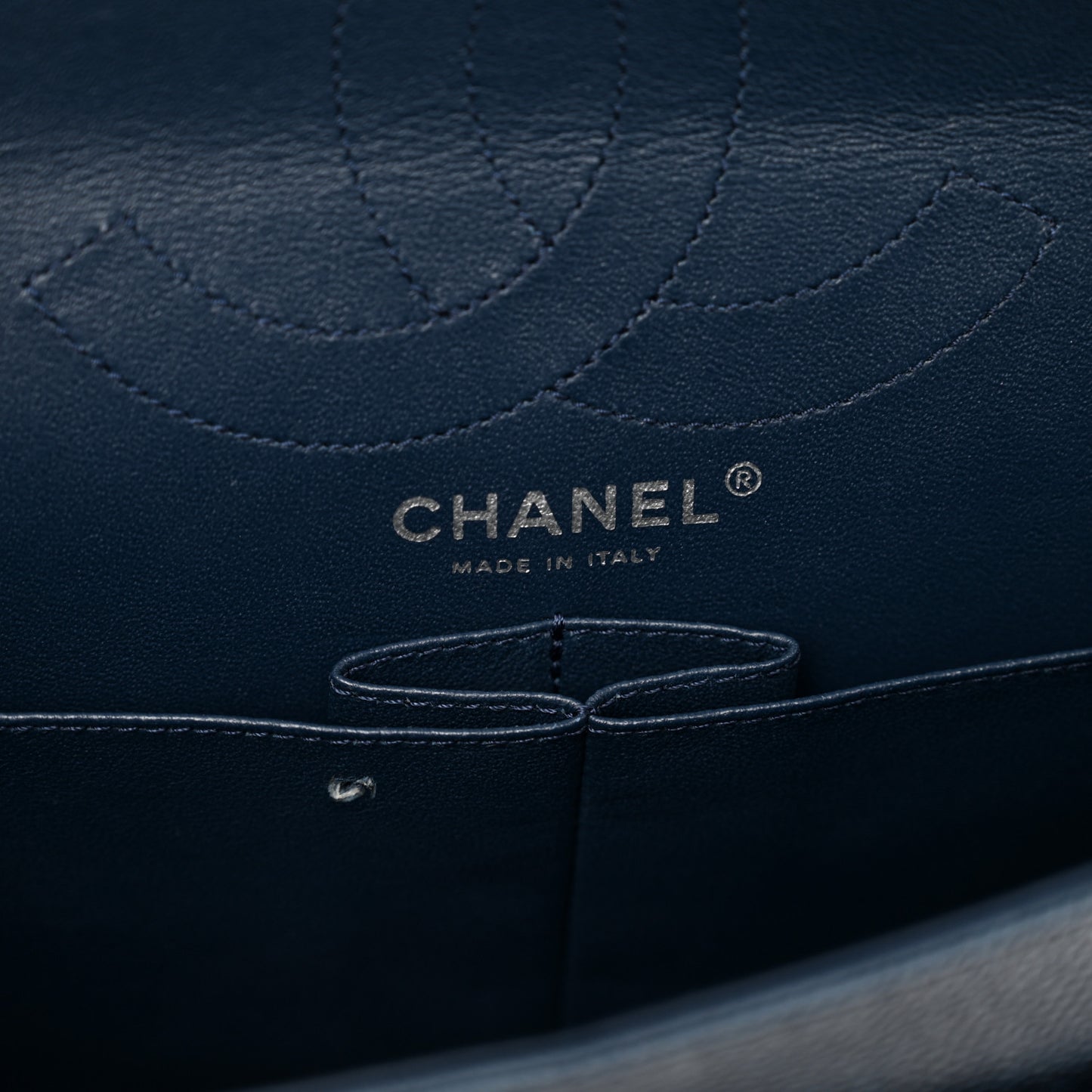 Caviar Quilted 2.55 Reissue 226 Flap Navy Blue
