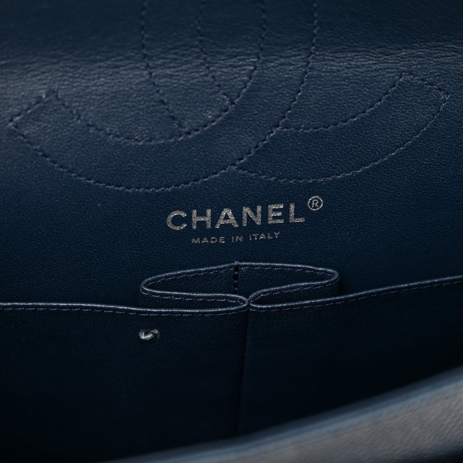 Chanel Caviar Quilted 2.55 Reissue 226 Flap Navy Blue 7 of 14