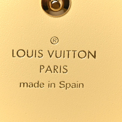 Louis Vuitton Calfskin Nanogram Embossed Sarah Wallet NM Jaune 6 of 7