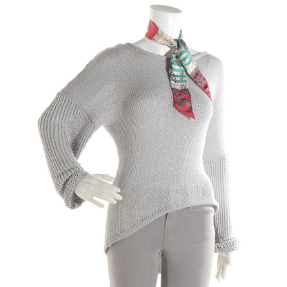 Hermes Silk Astrologie Twilly Rouge Grey Vert 2 of 5