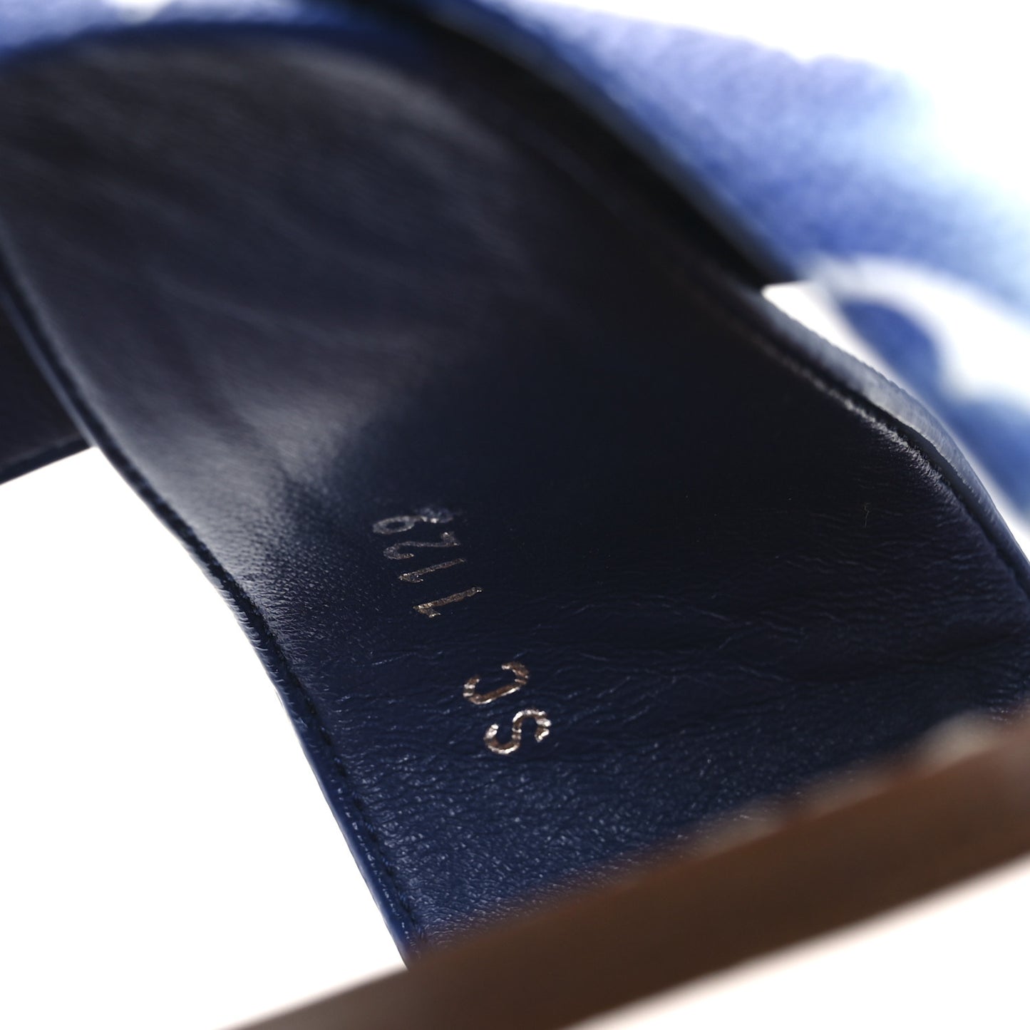 Monogram Escale Palma Flat Sandals 40 Blue