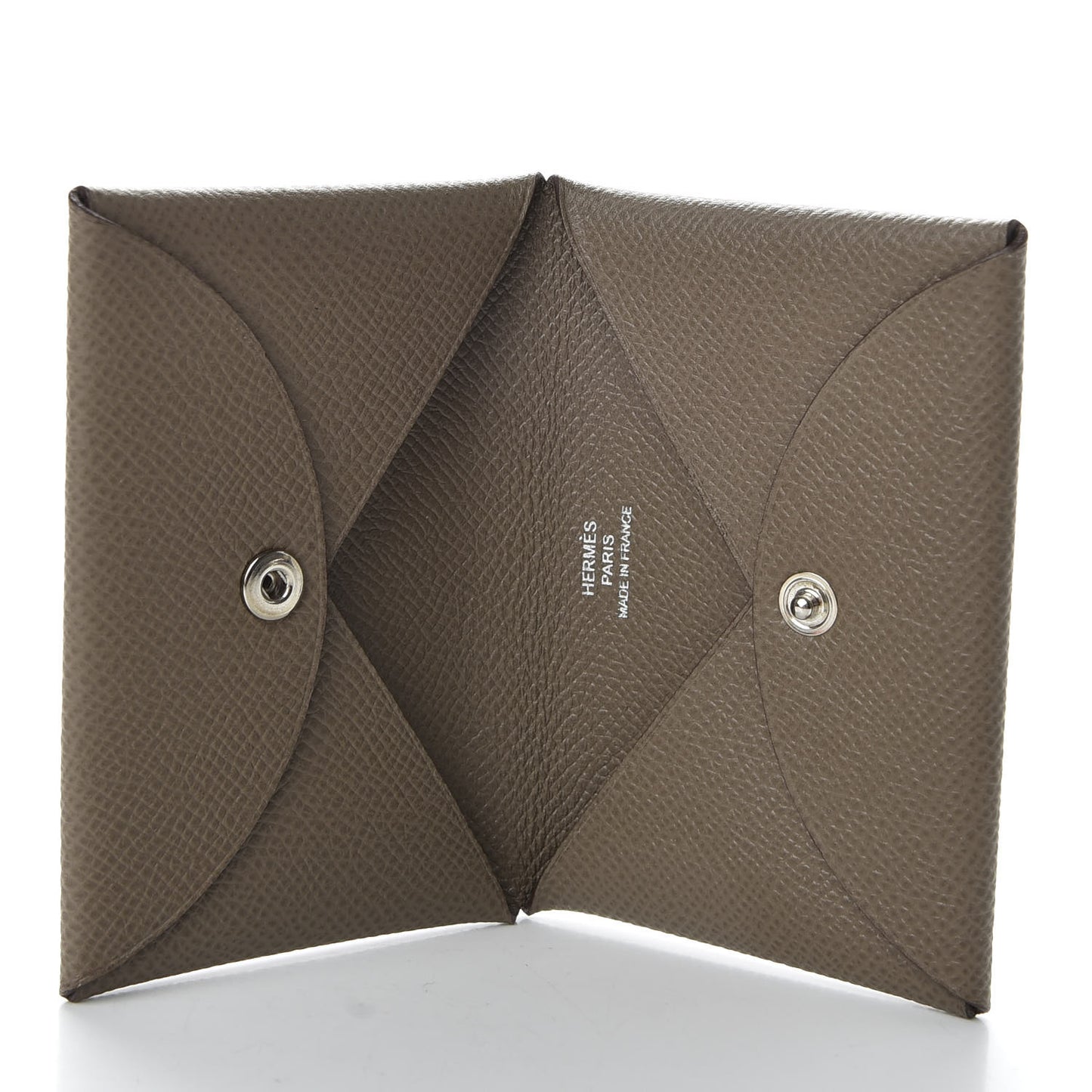 Epsom Calvi Card Case Etoupe