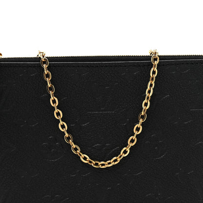 Louis Vuitton Empreinte Double Zip Pochette Black 8 of 10