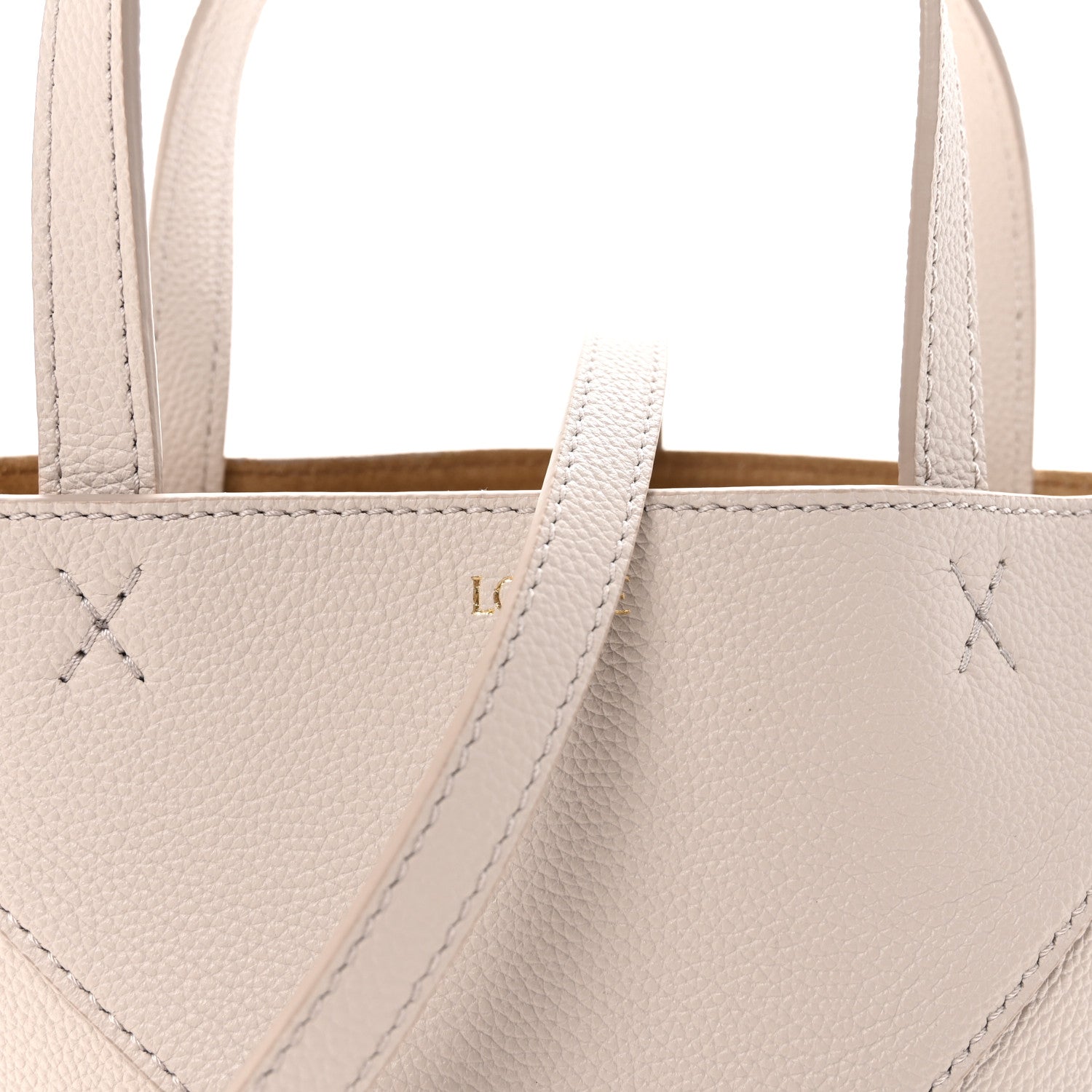 Loewe Grained Calfskin Mini Puzzle Fold Light Ghost 8 of 10