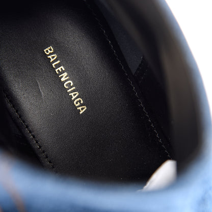 Balenciaga Denim BB Pointy Toe Ankle Booties 39 Light Bleu 8 of 11