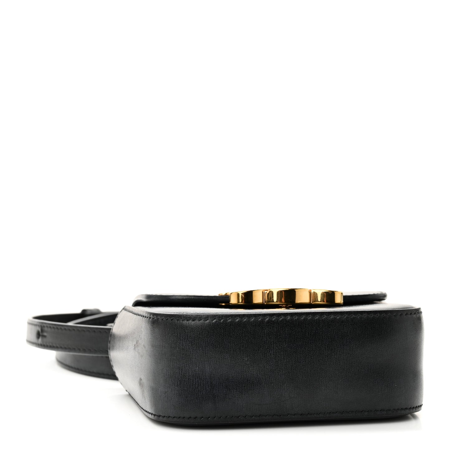 Shiny Calfskin Mini Triomphe Black