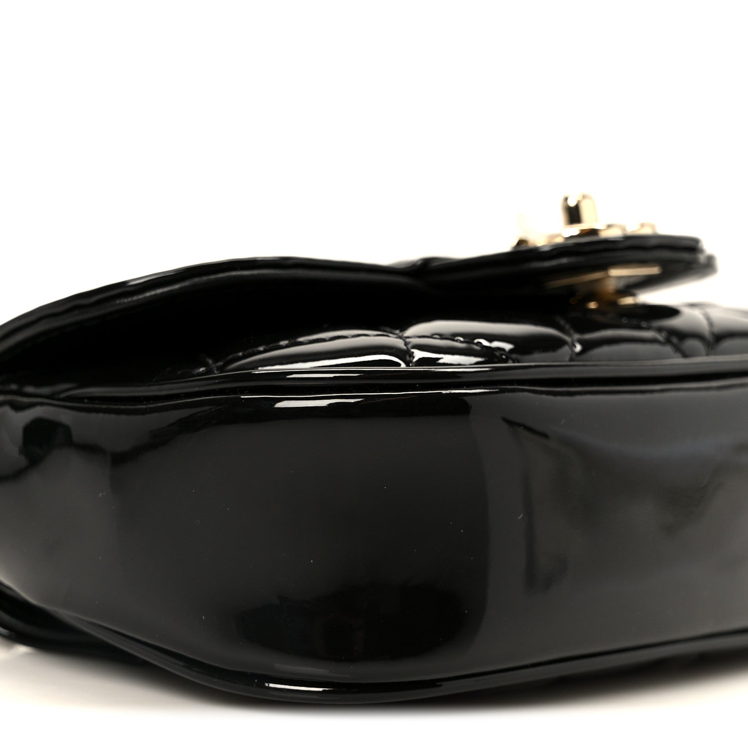 Chanel Patent Calfskin Quilted Mini Flap Black 11 of 12