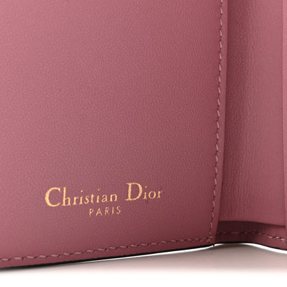 Christian Dior Goatskin Saddle Lotus Wallet Pink 6 of 6