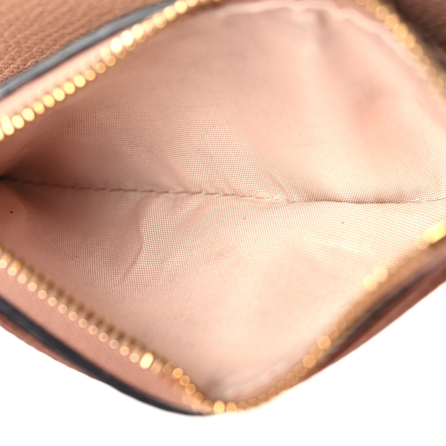 Valentino Garavani Calfskin Vlogo Zip Wallet Rose Cannelle 6 of 8