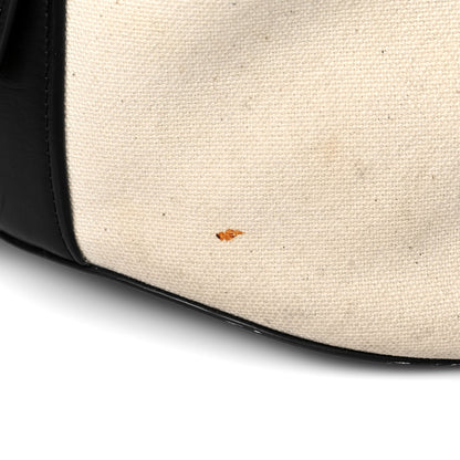 Celine Canvas Large Bucket Bag Black White 11 of 13