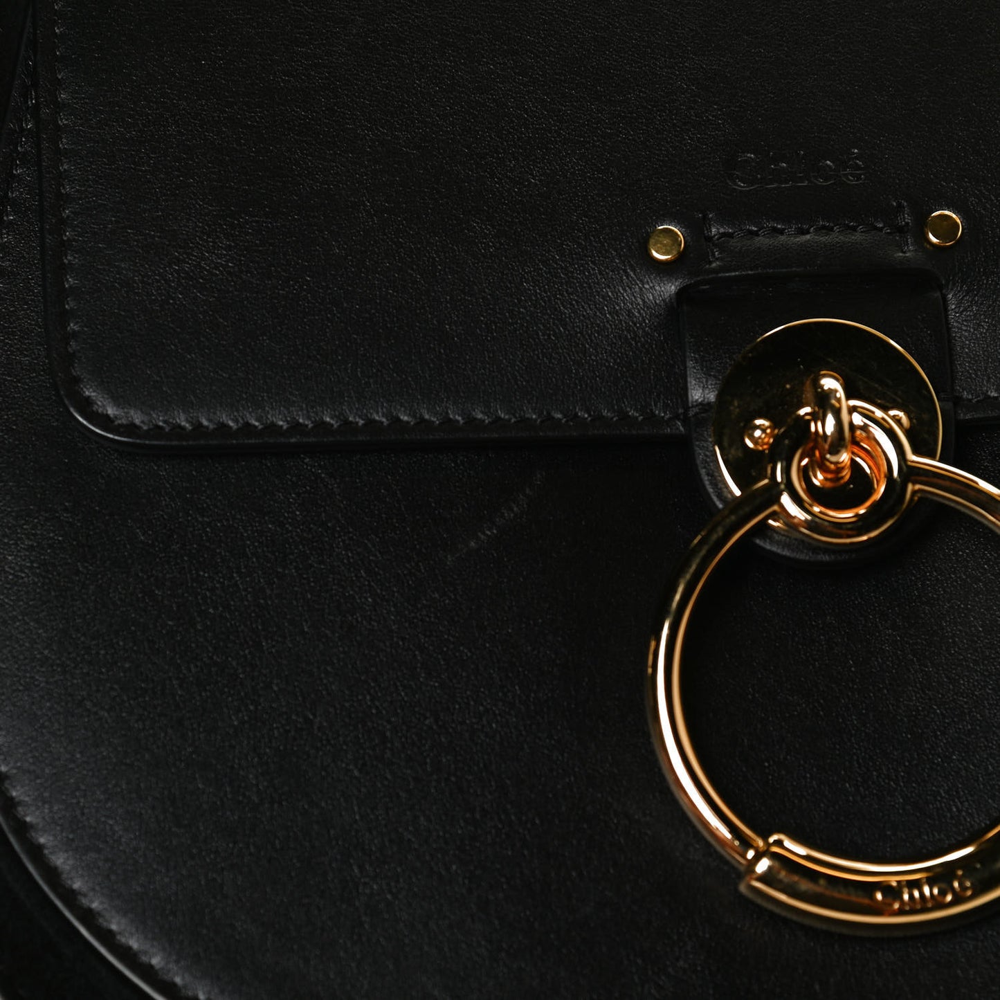 Calfskin Small Tess Bag Black