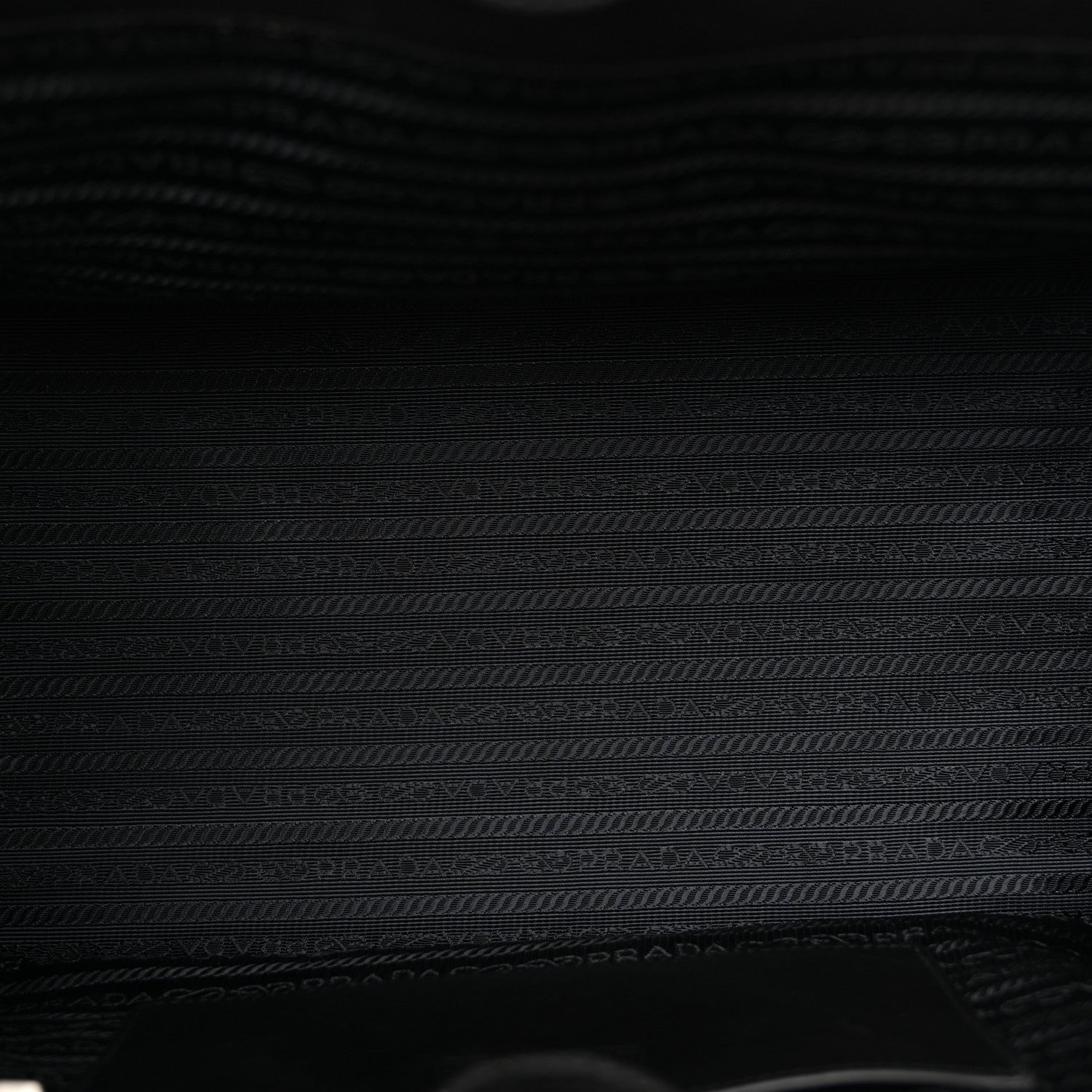 Prada Glace Calfskin Sound Tote Bag Militare Black 5 of 15