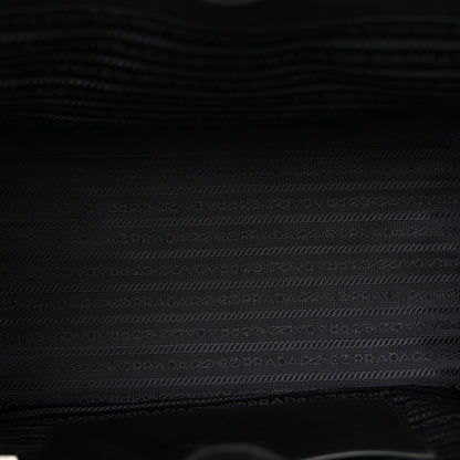 Prada Glace Calfskin Sound Tote Bag Militare Black 5 of 15