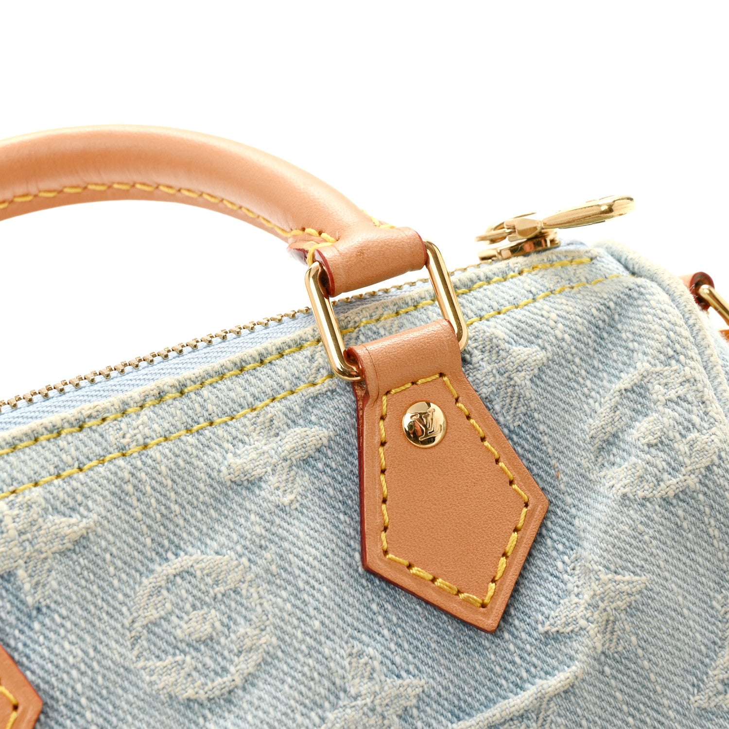 Louis Vuitton Monogram Denim Nano Speedy Sky Blue 10 of 12