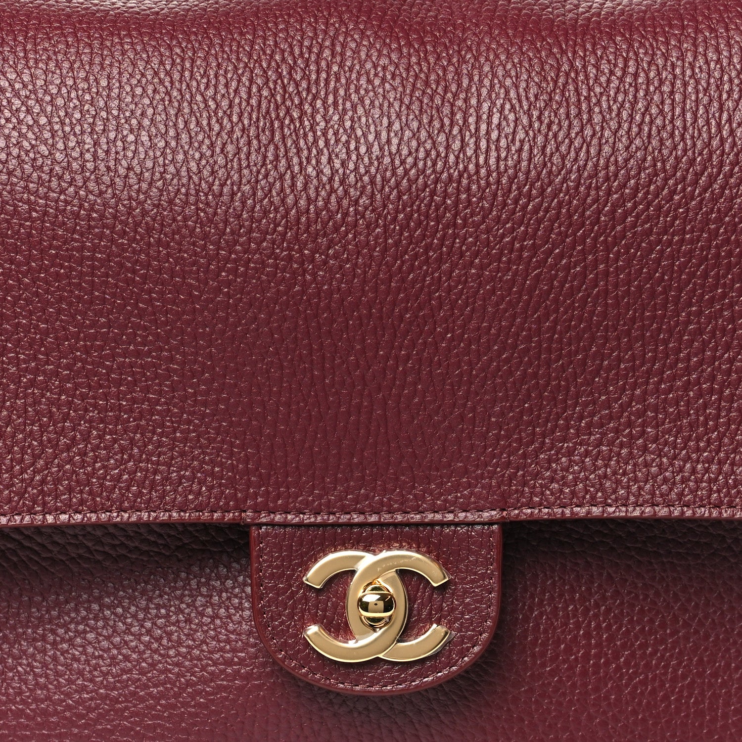 Chanel Grained Calfskin Souplissimo Maxi Flap Burgundy 8 of 11