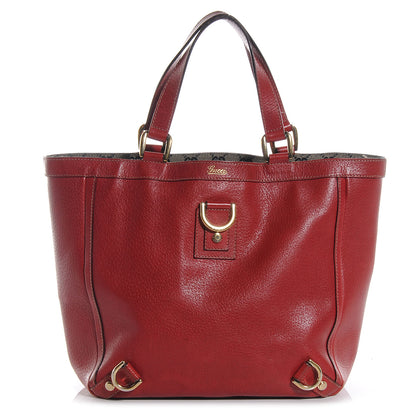 Gucci Leather Abbey Tote Red 1 of 11