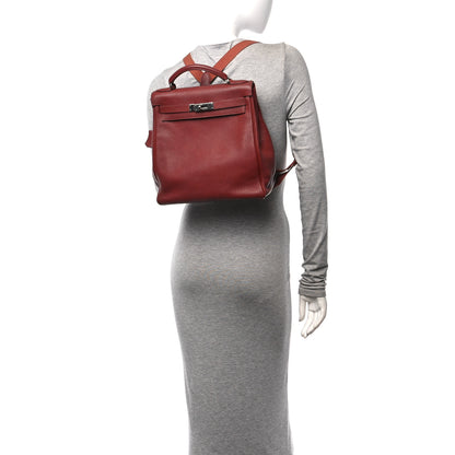 Hermes Togo Kelly Ado Backpack Brique 2 of 10