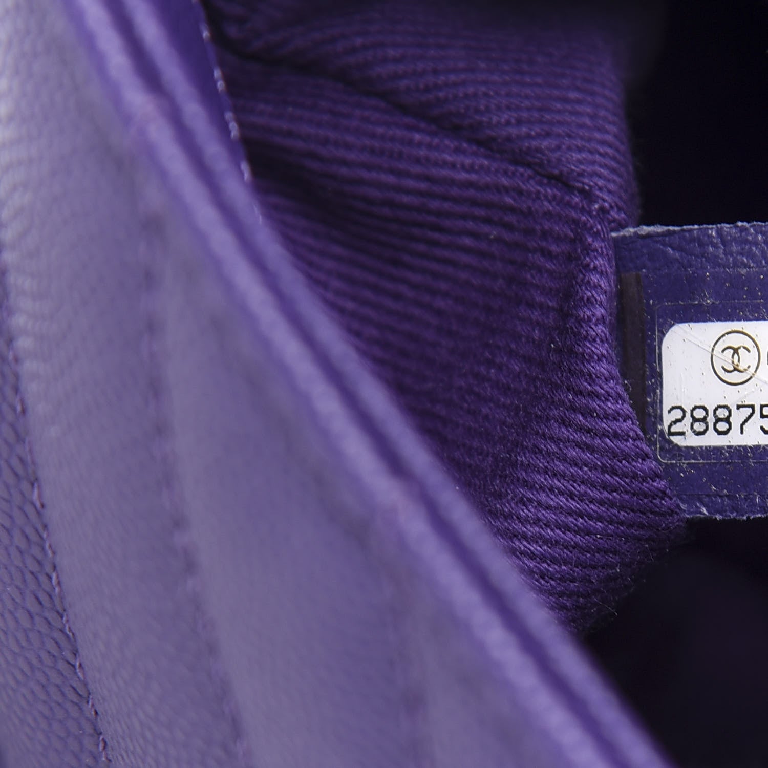 Chanel Caviar Chevron Quilted Mini Coco Handle Flap Purple 6 of 10