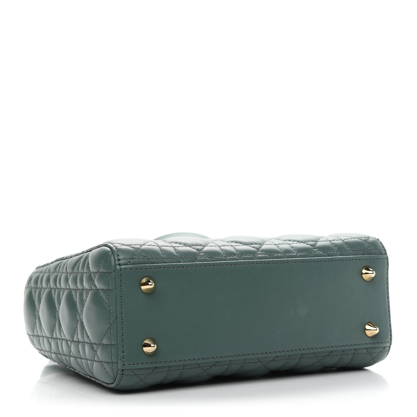 Lambskin Cannage Small My ABCDior Lady Dior Green