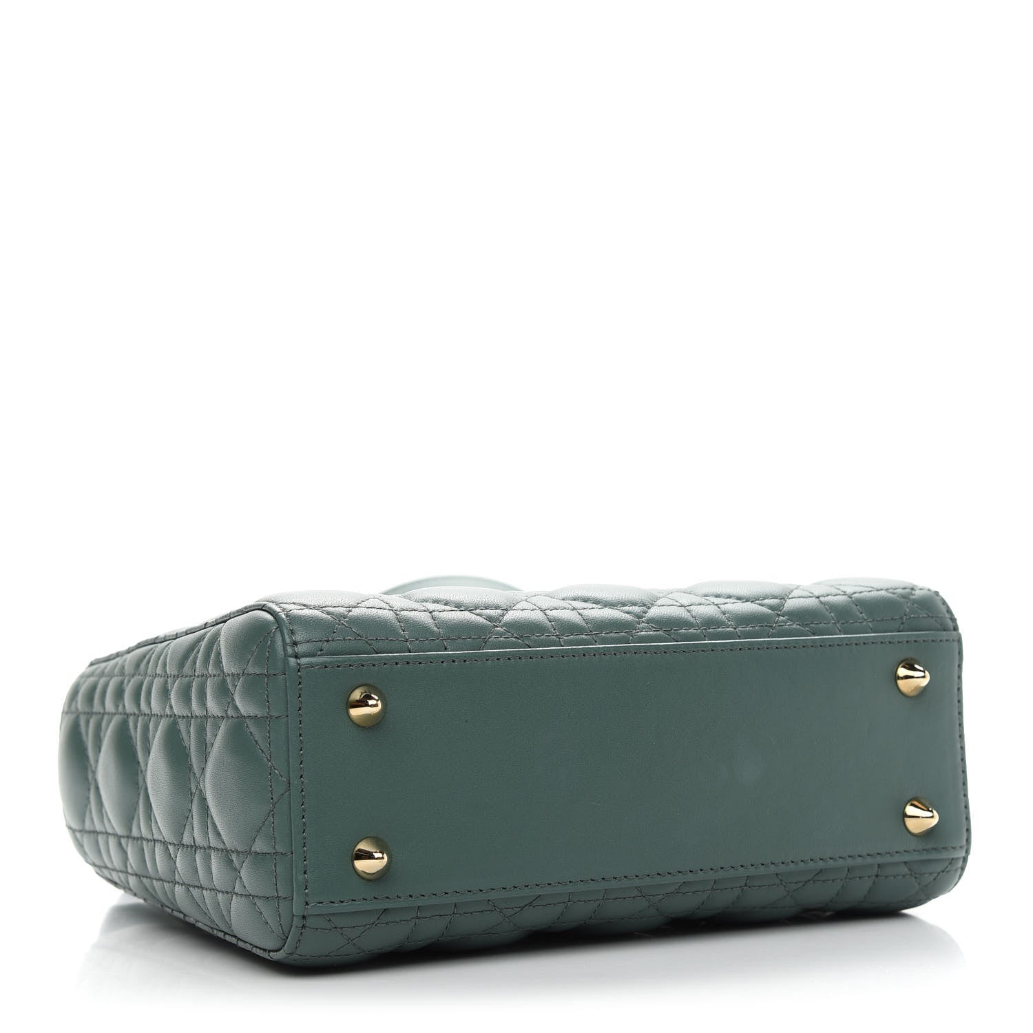 Christian Dior Lambskin Cannage Small My ABCDior Lady Dior Green 4 of 8