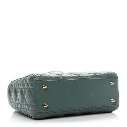 Christian Dior Lambskin Cannage Small My ABCDior Lady Dior Green 4 of 8