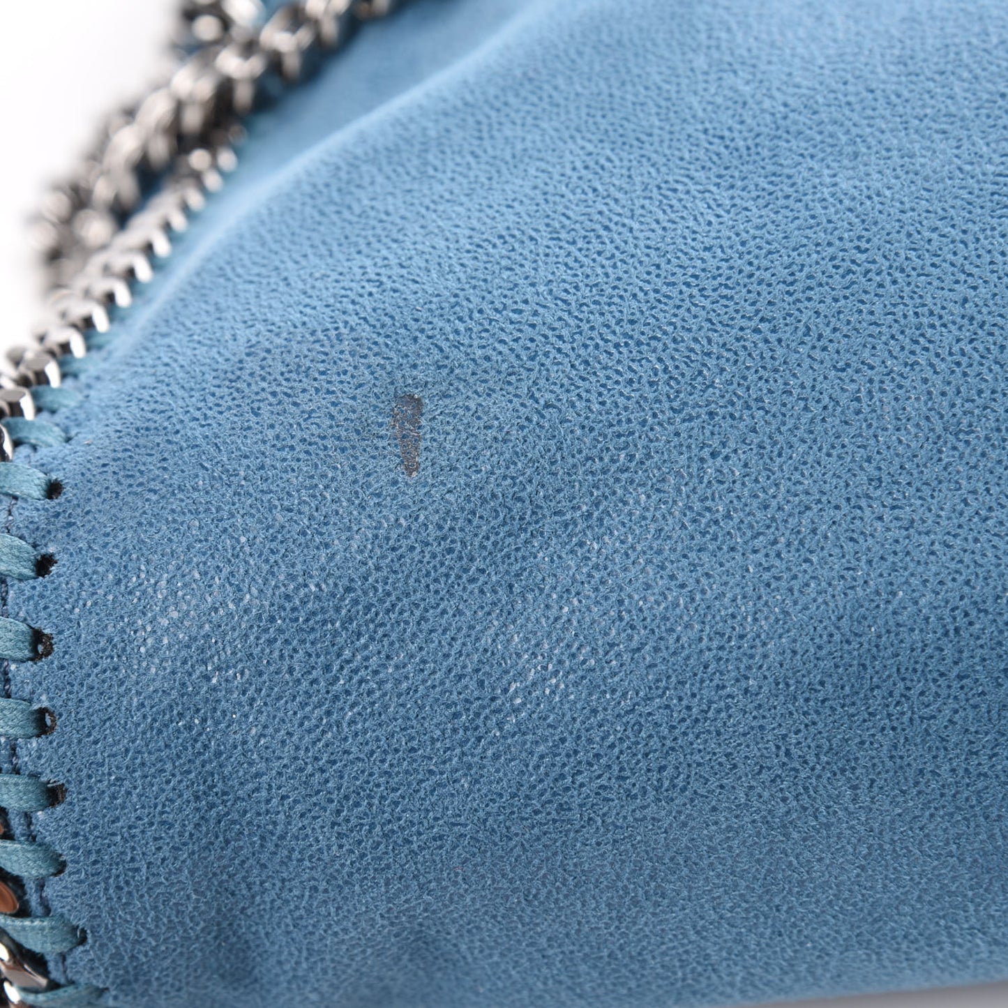 Shaggy Deer Falabella Fold Over Tote Blue