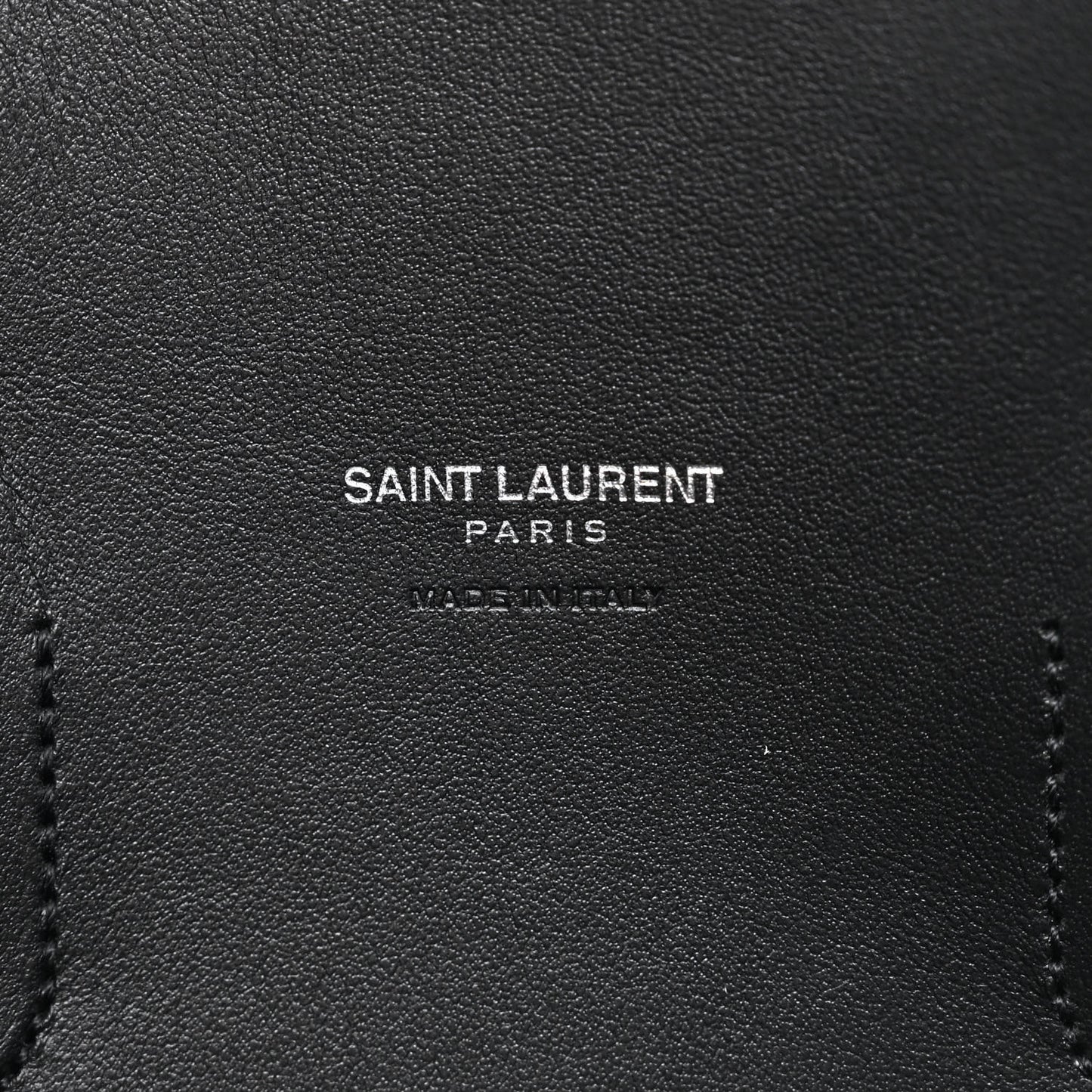 Grained Calfskin Topstitch Small Sac De Jour Black Porcelain