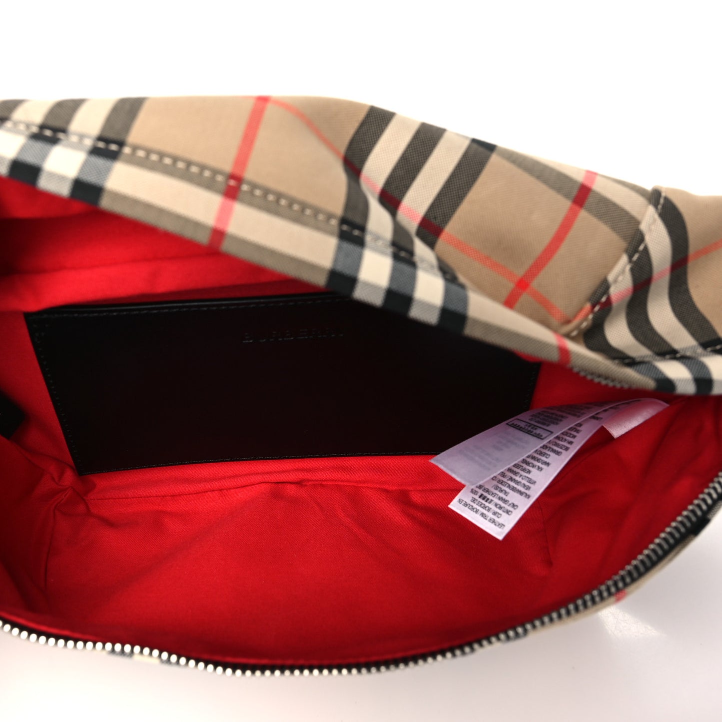 Nylon Vintage Check Medium Sonny Bum Bag Archive Beige Black