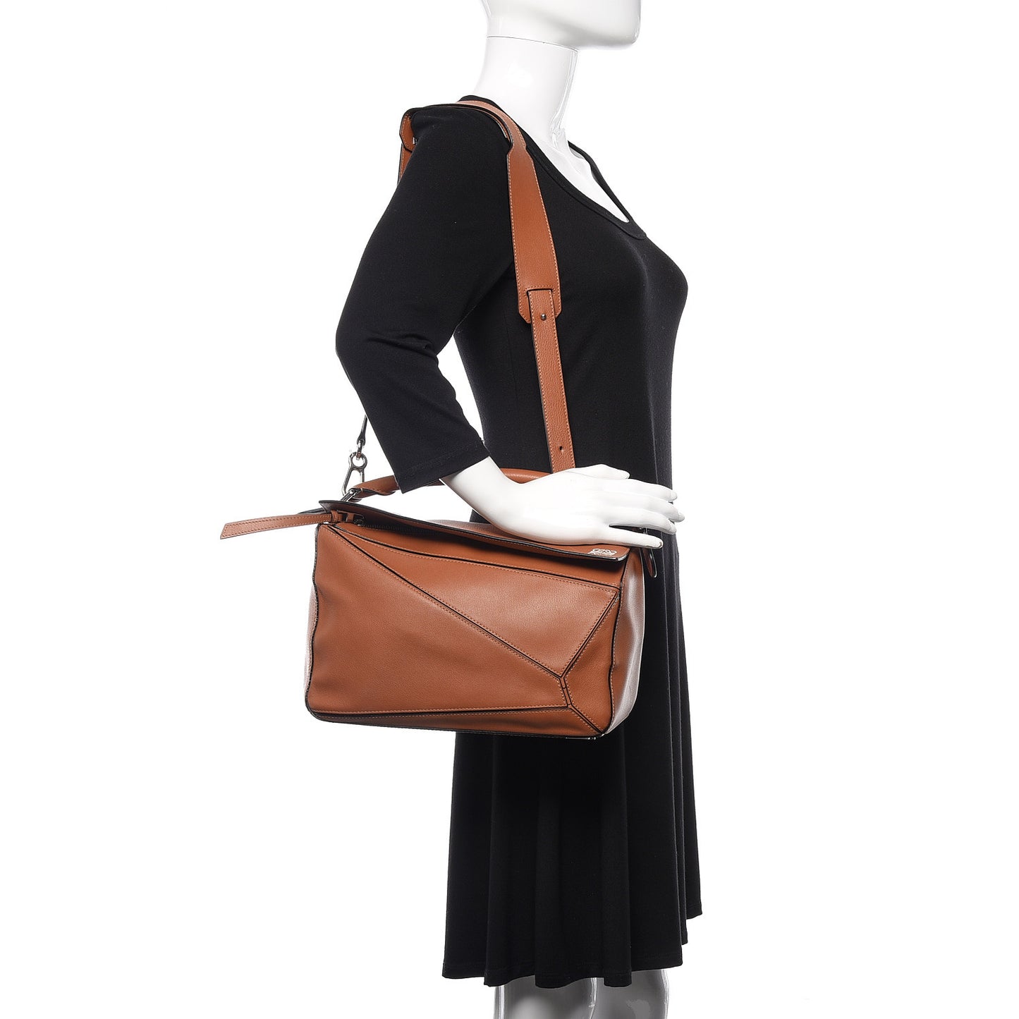 Calfskin Medium Puzzle Bag Tan