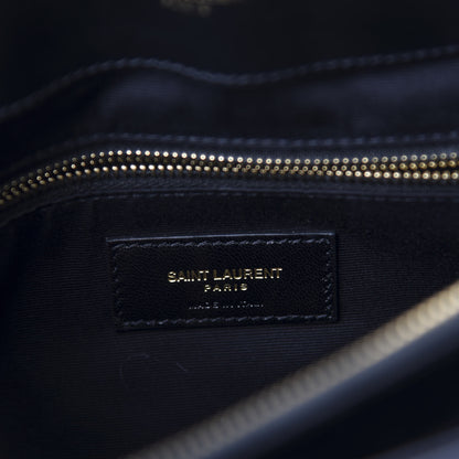 Saint Laurent Calfskin Y Quilted Monogram Medium Loulou Chain Satchel Black 8 of 11