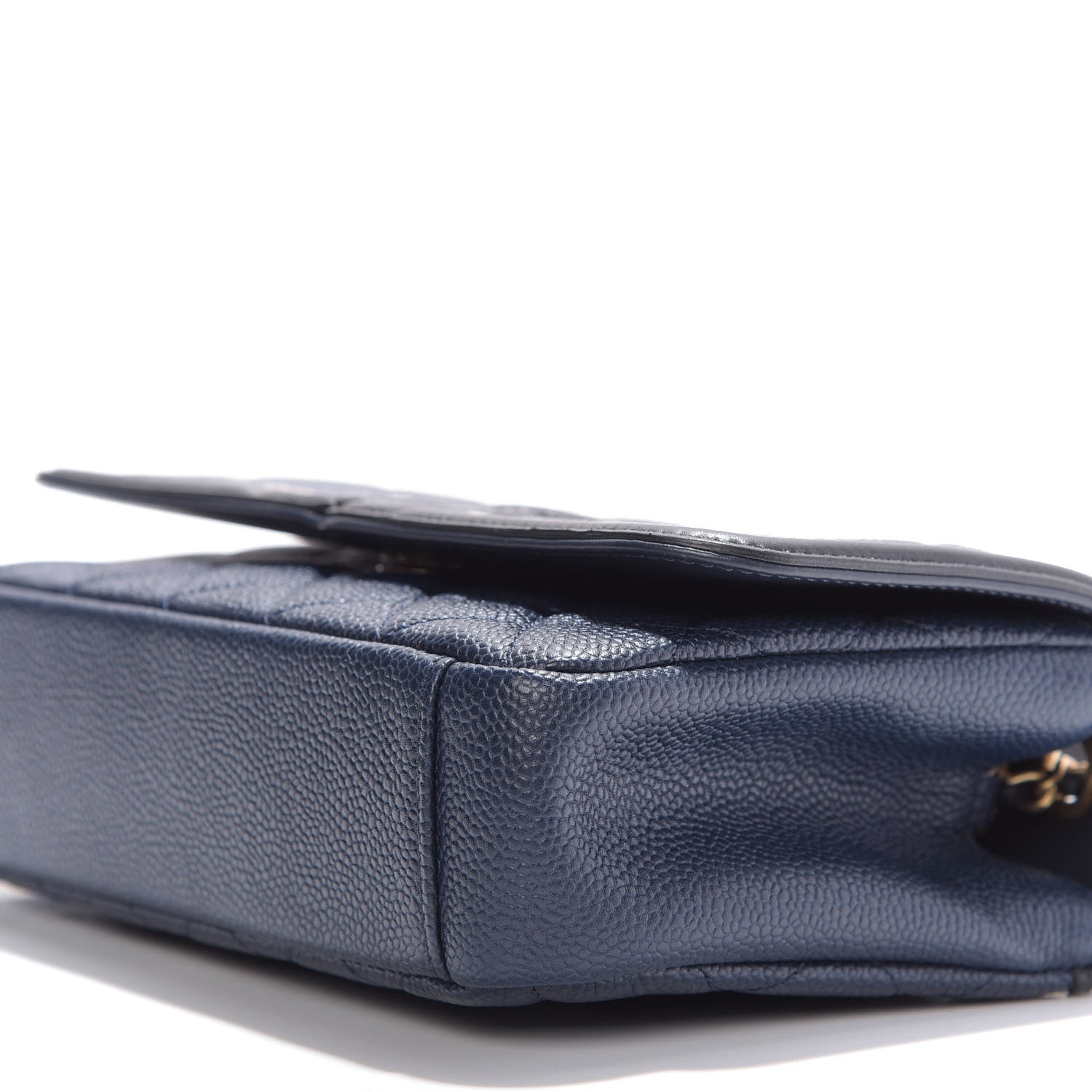 Chanel Caviar Quilted Small CC Filigree Flap Navy Black 7 of 9