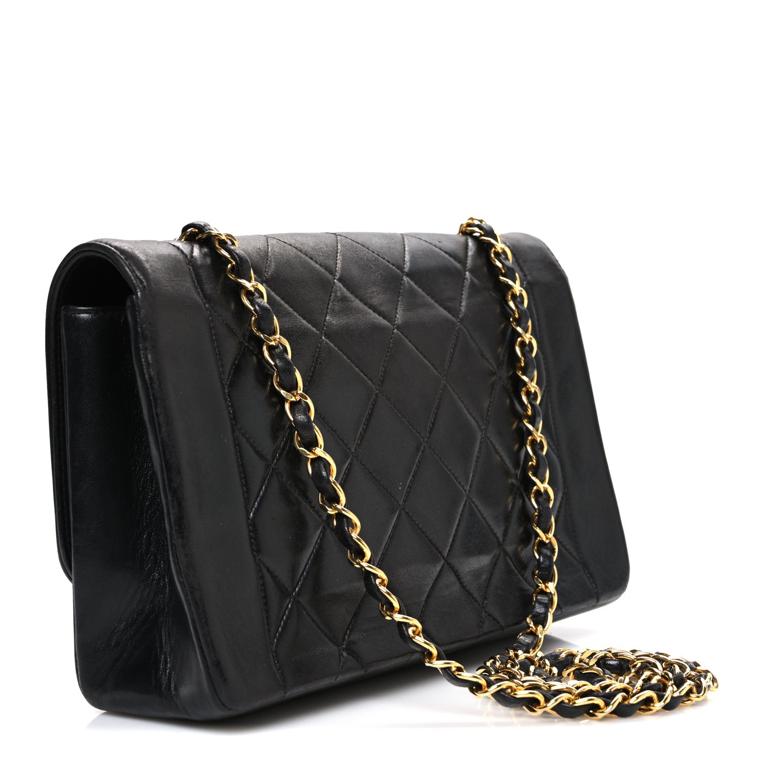 Chanel Lambskin Quilted Medium Single Flap Black 3 of 12