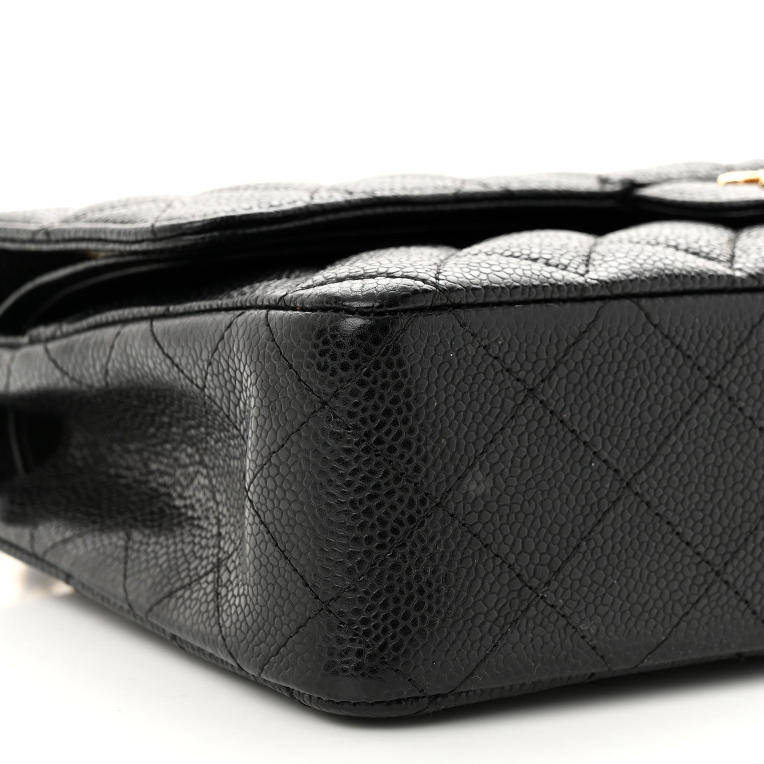 Chanel Caviar Quilted Medium Double Flap Black 9 of 11